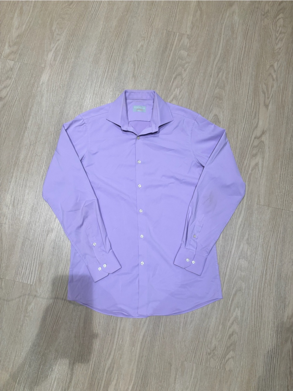 Perry Ellis Lavender Dress Shirt - Classic Button-Up